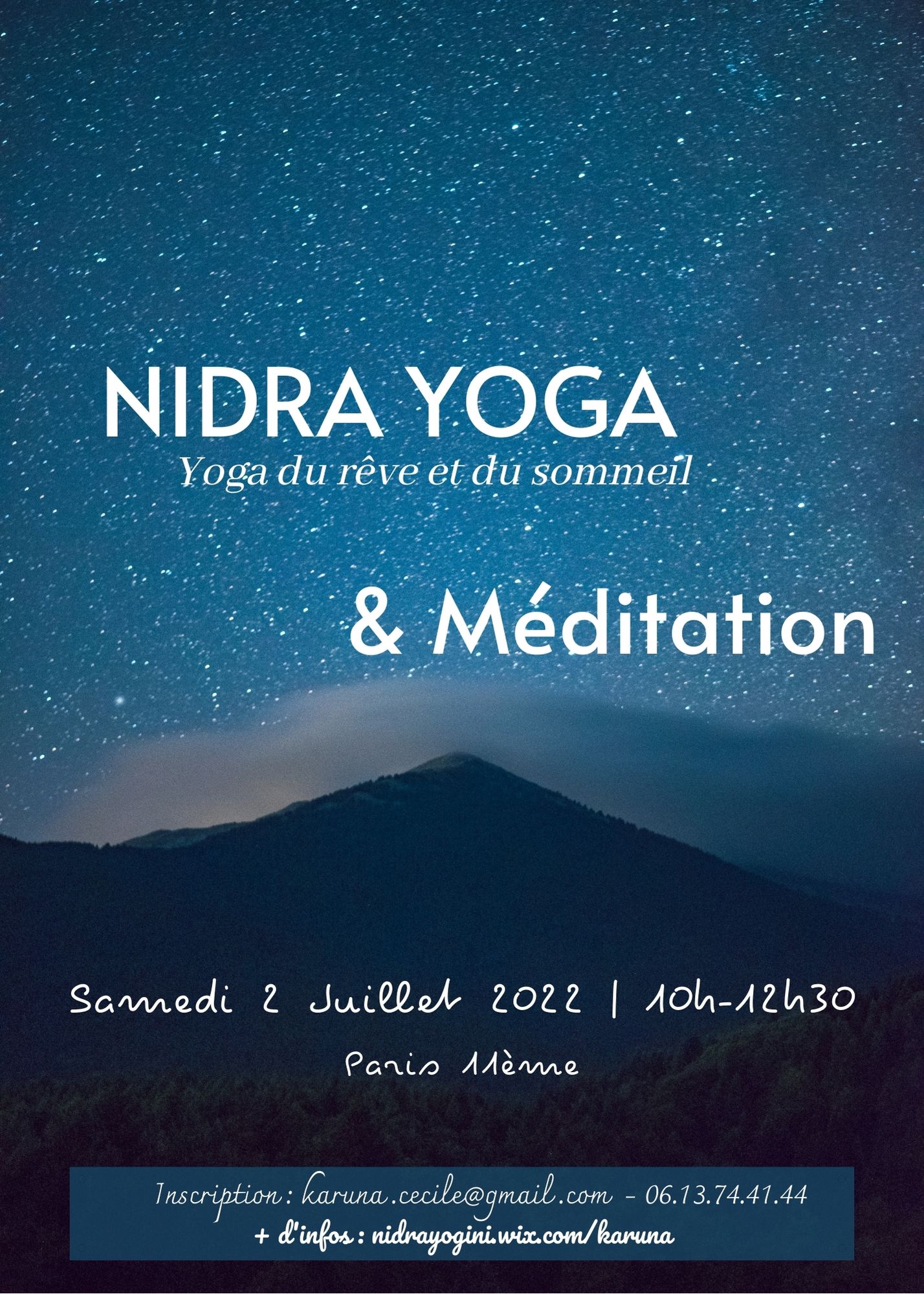 Nidrâ Yoga workshop in Paris